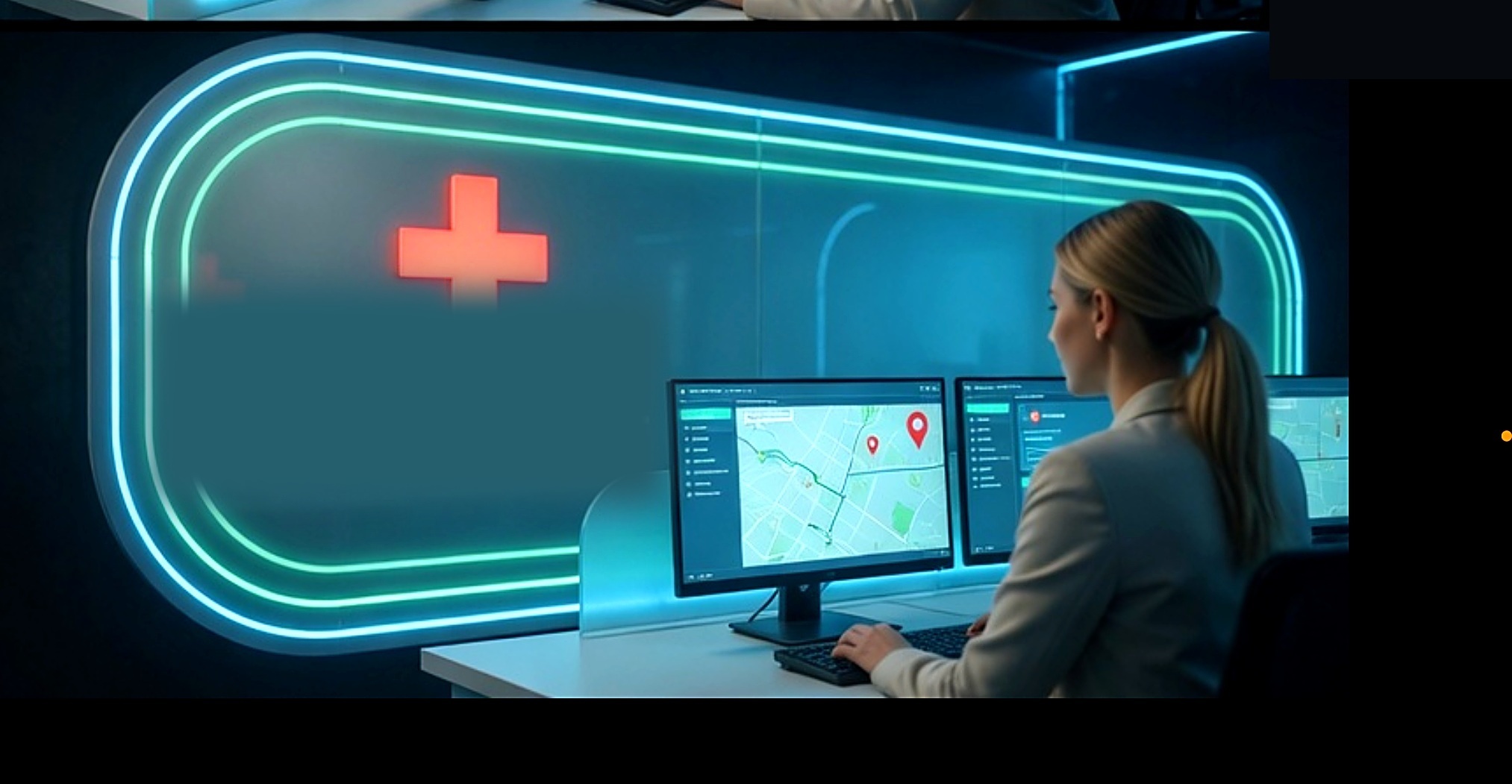 SayPharma neon call-center with a live operator